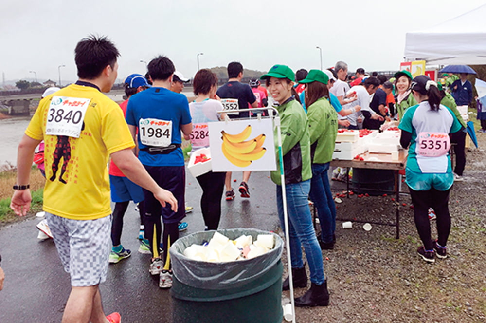 掛川・新茶マラソンでのボランティア活動